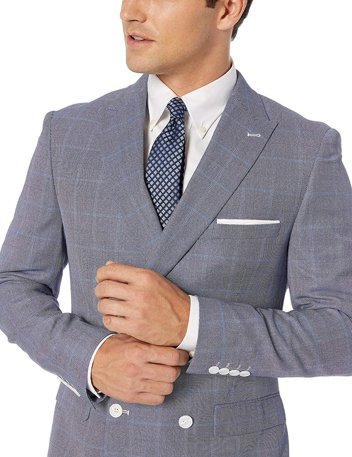 Adam Baker Men's Slim Fit Double Breasted 2-Piece (Jacket & Pants) Suit Set - CLEARANCE - FINAL SALE