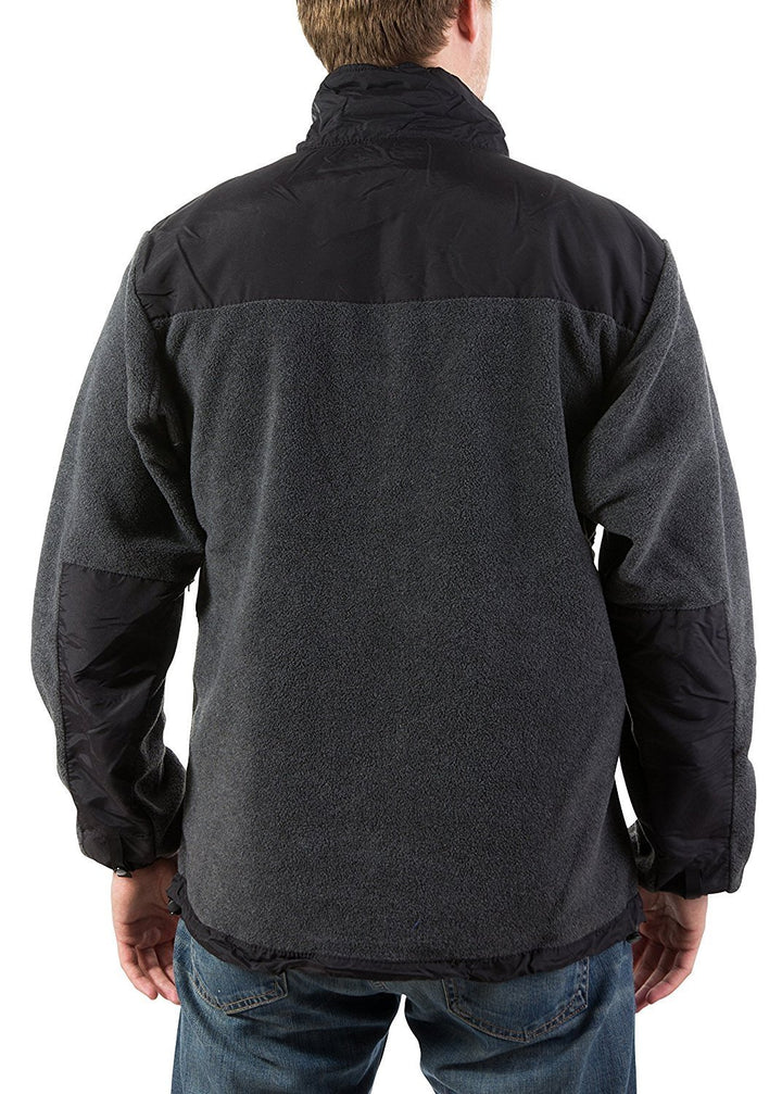 True Rock Men's Full Zip Two-Tone Performance Fleece Jacket - Colors - CLEARANCE - FINAL SALE