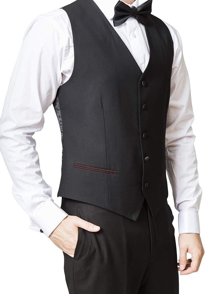 Statement Men's Modern Fit 3-Piece Luxury Textured Design Tuxedo Suit Set - CLEARANCE - FINAL SALE !!