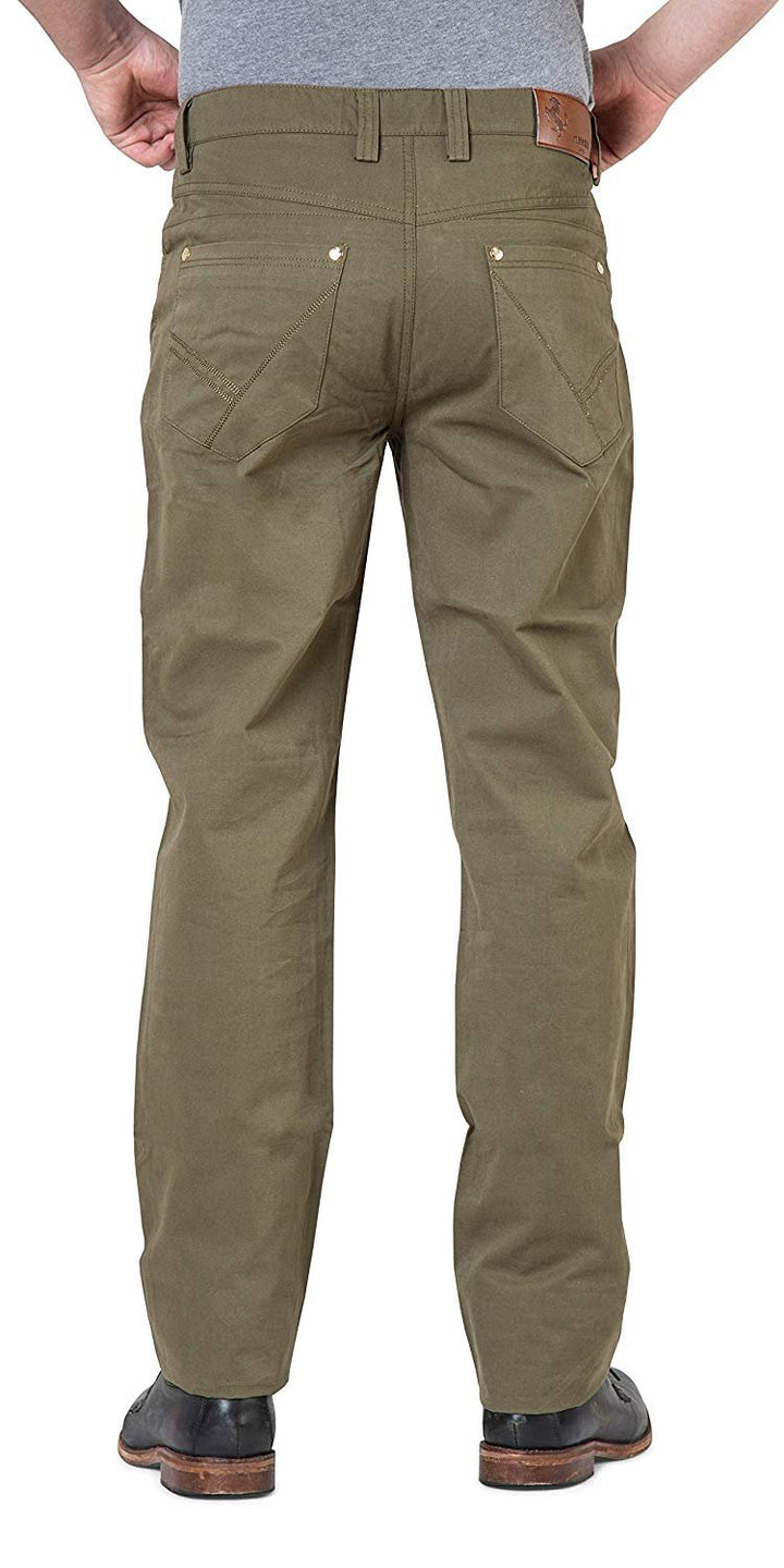 Rossetti Uomo Men's Modern Fit Lightweight 100% Cotton Luxury Pants - Colors