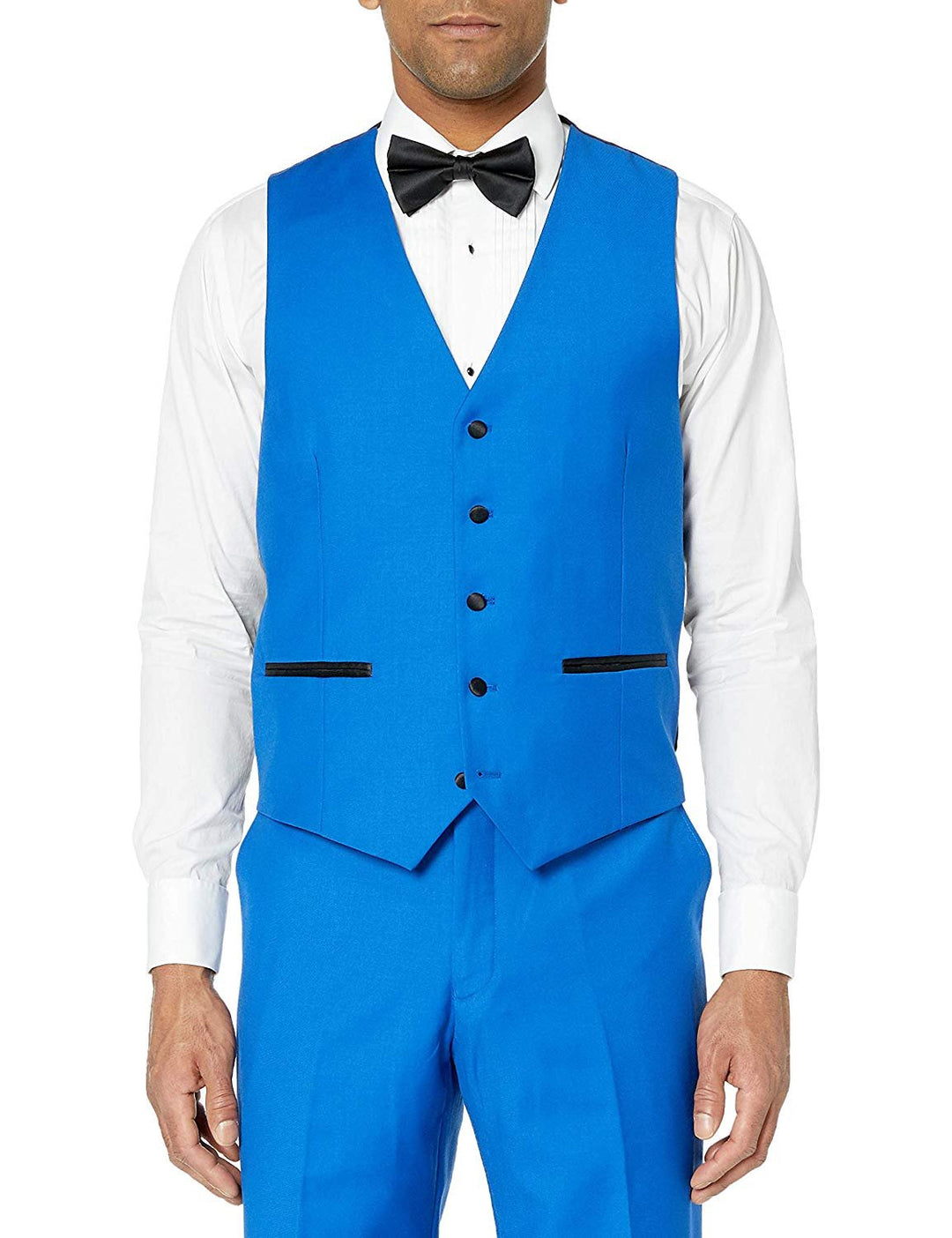 Adam Baker Men's 100% Wool Modern Fit Single Breasted Three Piece Shawl Collar Tuxedo - Colors