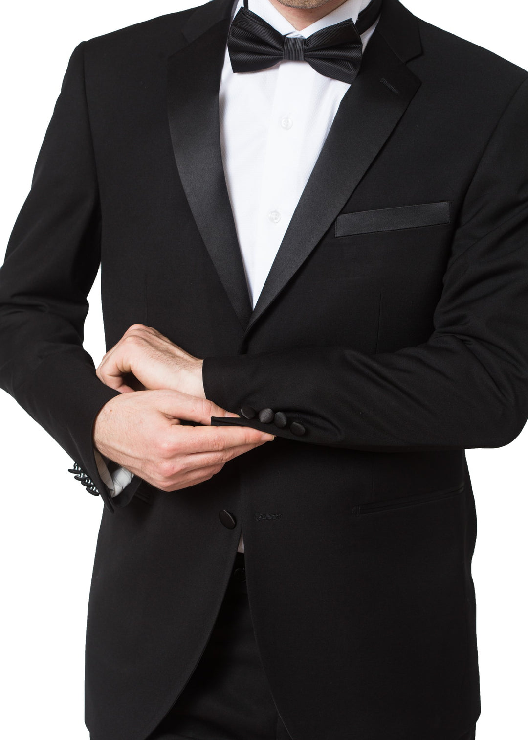 Adam Baker Men’s Regular Fit Two-Piece Notch Lapel Formal Tuxedo