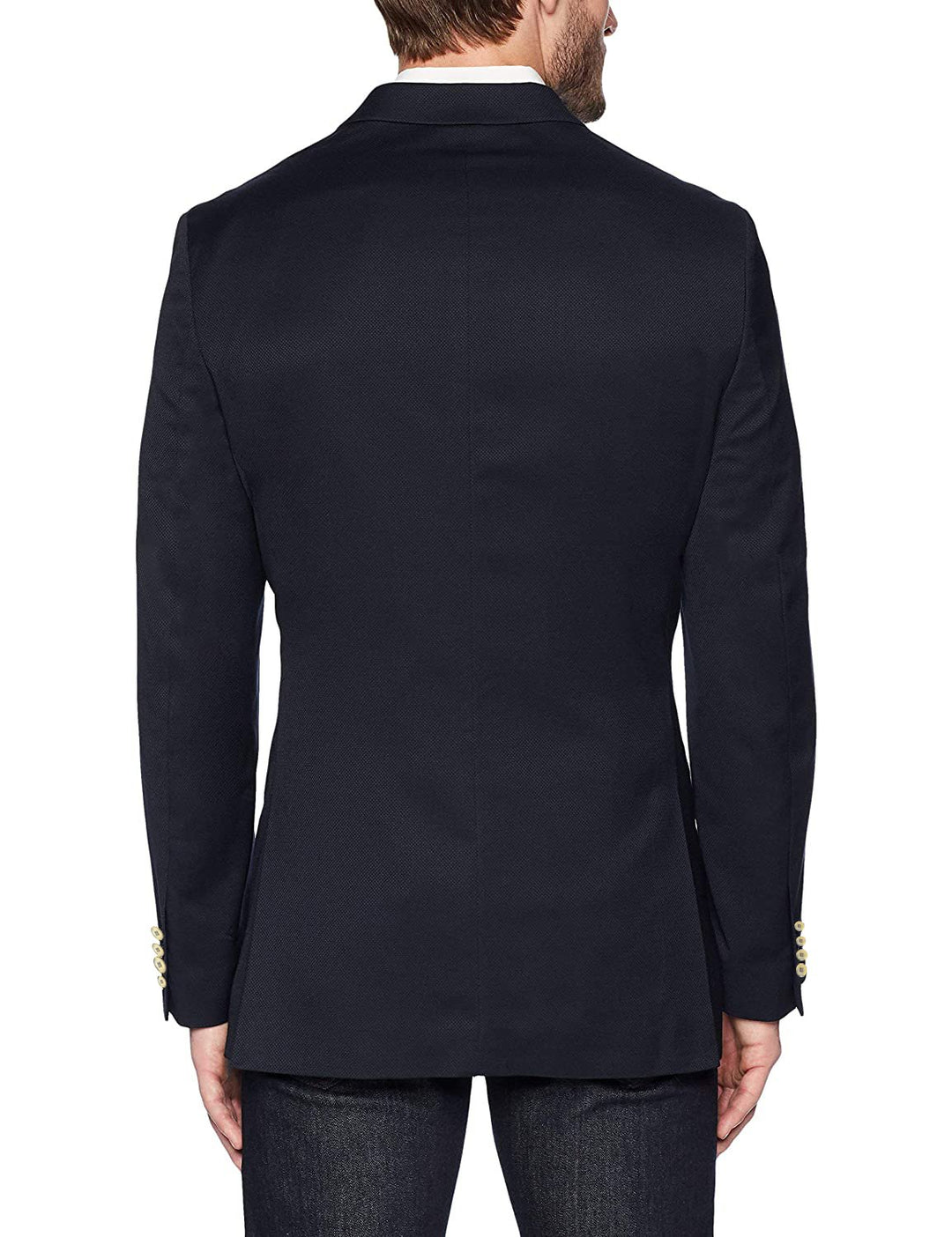 Adam Baker Men's Single Breasted Classic Fit Super 140'S 100% Wool Luxury Blazer/Sport Coat