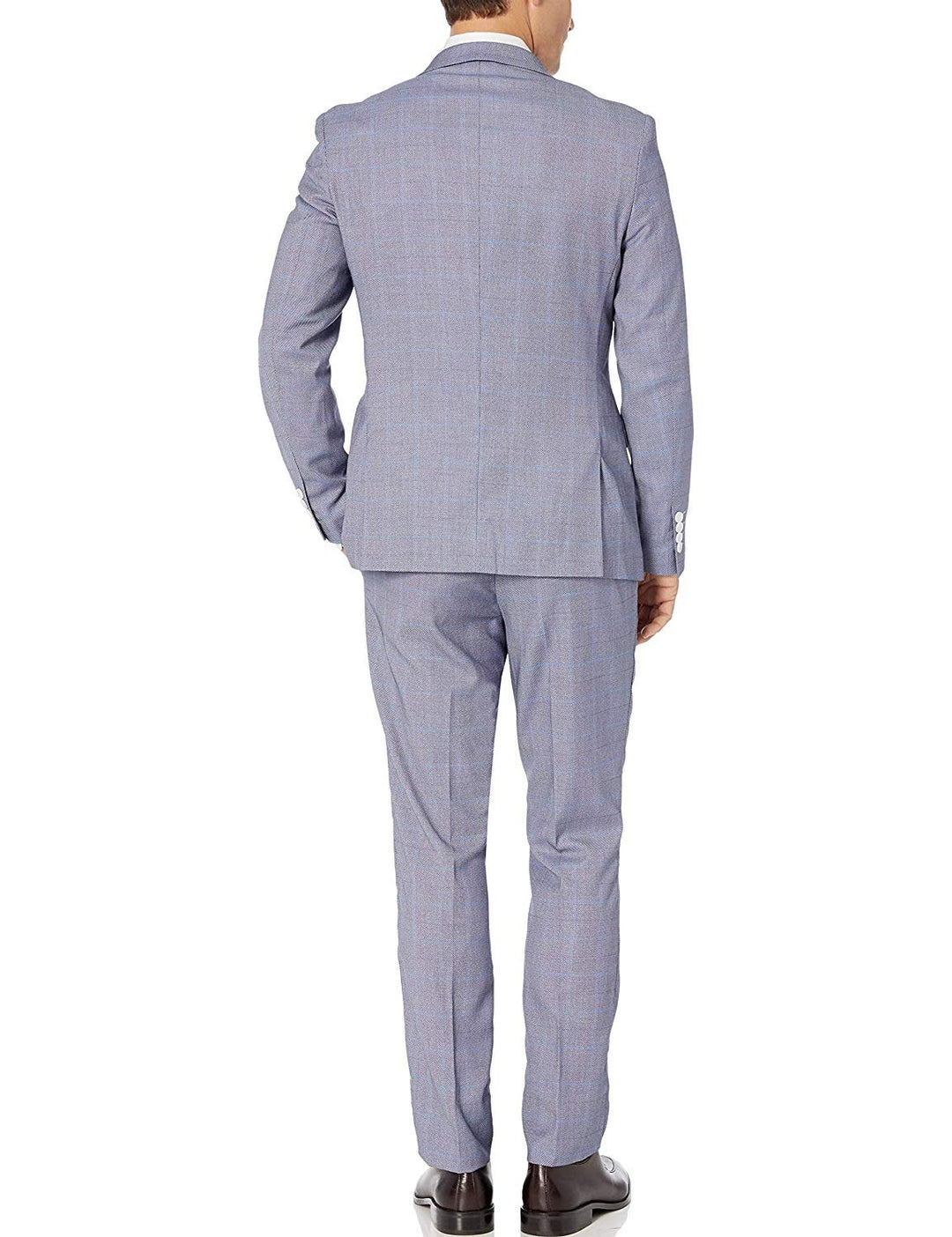 Adam Baker Men's Slim Fit Double Breasted 2-Piece (Jacket & Pants) Suit Set