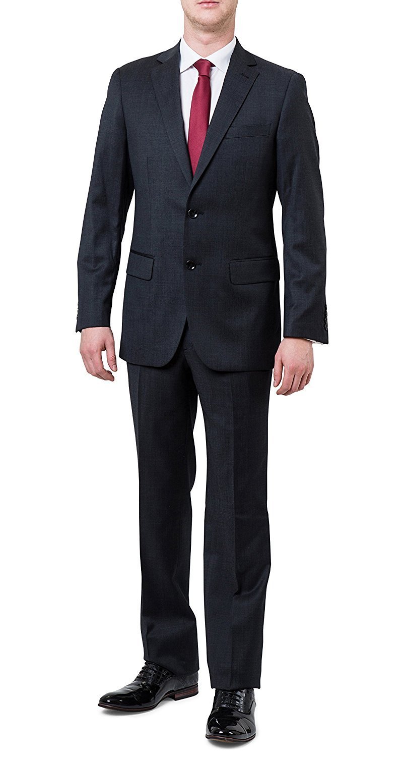 Vincenzi Men's Modern-Fit Single-Breasted Notch Lapel 2-Piece Suit Set - CLEARANCE - FINAL SALE
