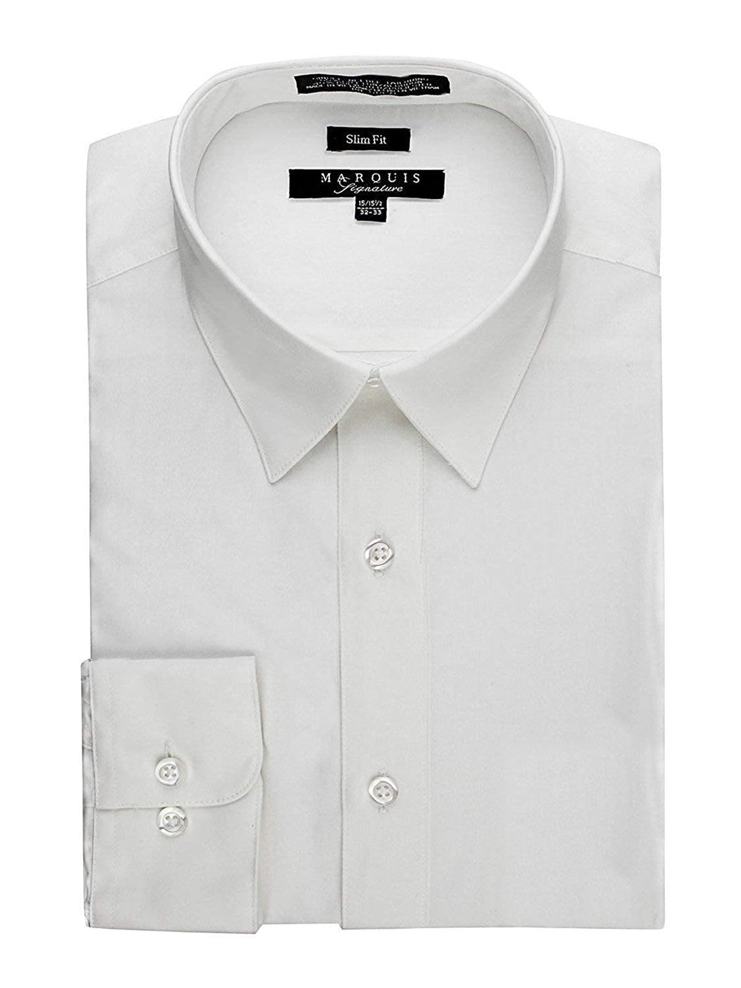 Marquis Men's Basic Slim Fit Dress Shirt