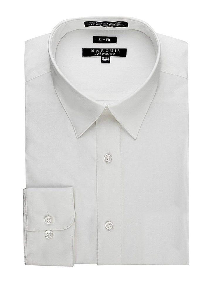 Marquis Men's Basic Slim Fit Dress Shirt