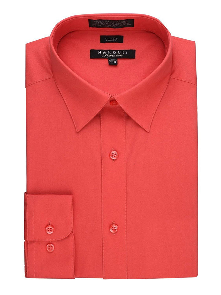 Marquis Men's Basic Slim Fit Dress Shirt