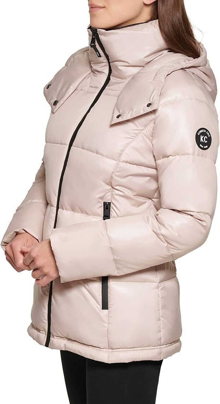 Kenneth Cole Women's Horizontal Zip Puffer