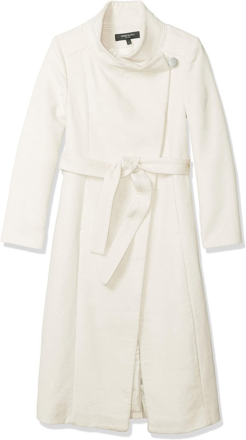 Kenneth Cole New York Women's Full Length Button Fencer Coat with Belt