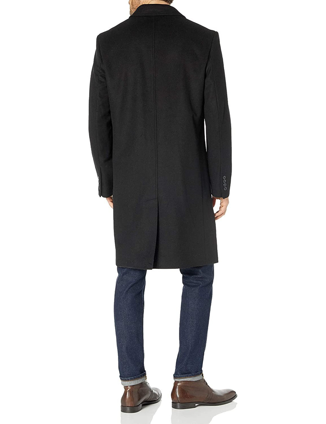 LONDON FOG Men's Classic Fit Overcoat Signature Wool Blend Top Coat (Regular & Big-Tall Sizes)
