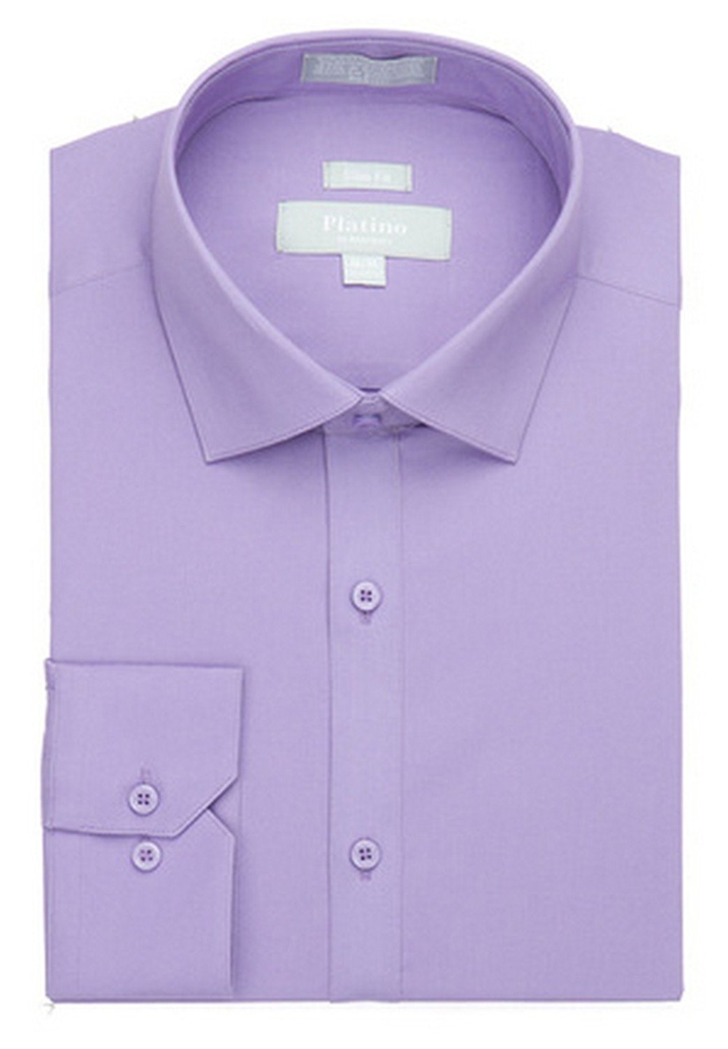 Marquis Platino Men's Slim Fit Cotton Stretch Long Sleeve Dress Shirt - CLEARANCE - FINAL SALE