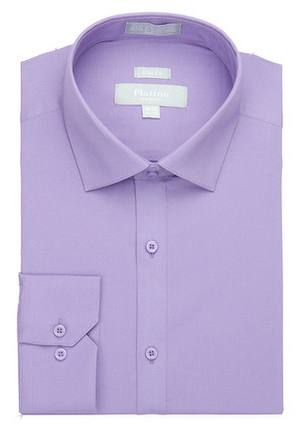 clearance mens dress shirts Platino by Marquis Slim Fit Spandex Dress Shirt