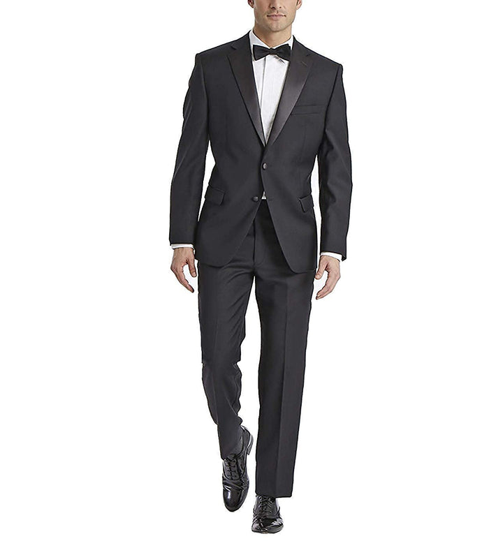 Adam Baker Men's Regular Fit Two-Piece Notch Lapel Tuxedo Suit