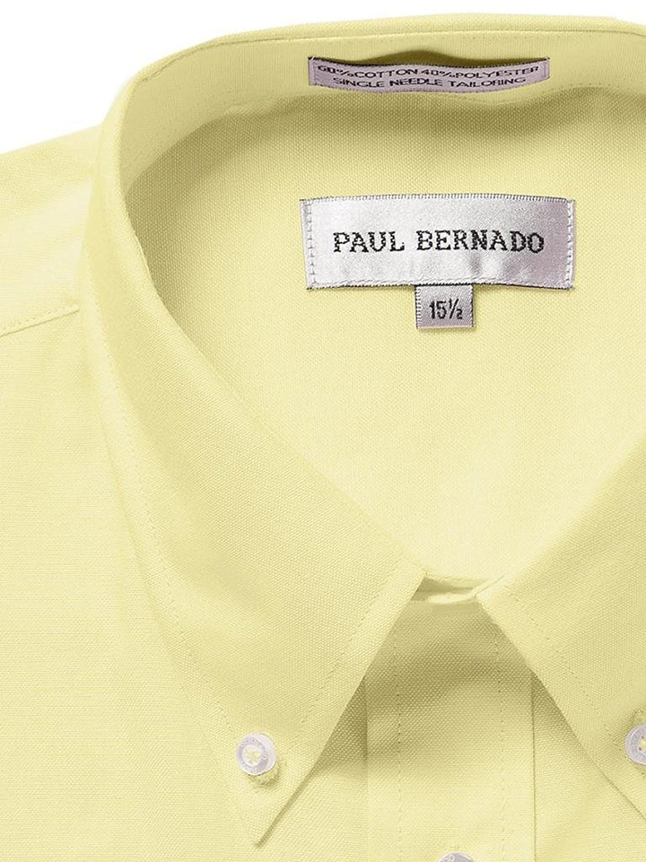 Paul Bernado Men's Short Sleeve Button-Down Oxford Shirt - Colors - CLEARANCE - FINAL SALE
