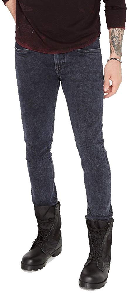 Buffalo David Bitton Men's Max-X Skinny Fit Acid Wash Fashion Denim Jean