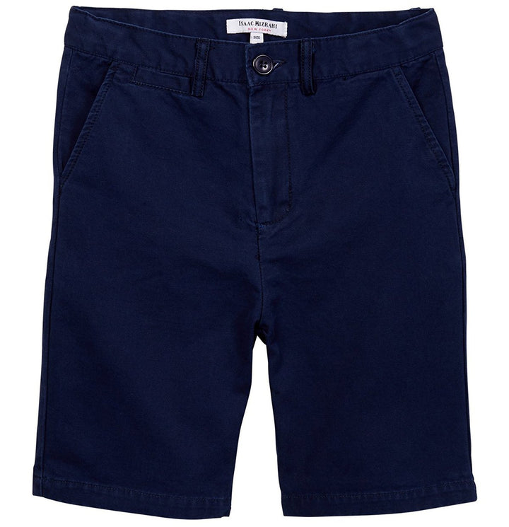 Isaac Mizrahi Boy's Slim Fit Flat Front Adjustable Waist 100% Cotton Shorts- CLEARANCE - FINAL SALE