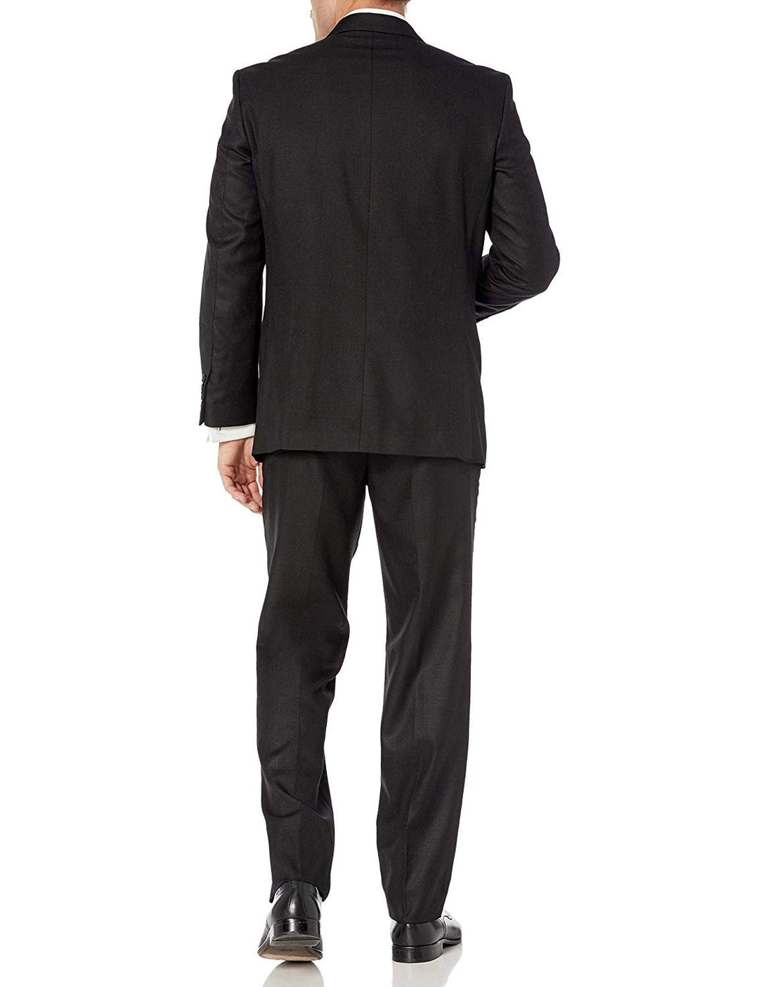 Adam Baker Men's Modern Fit 3-Piece (Jacket, Vets, Trousers) Peak Lapel Linen Feel Suit Set - CLEARANCE