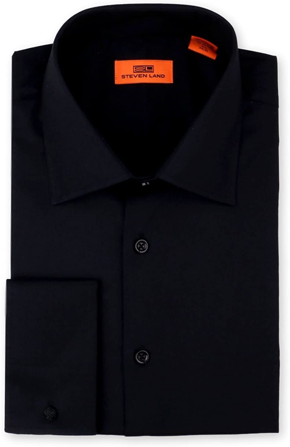 Steven Land Men's Signature Solid Poplin Dress Shirt 100% Cotton Frenc – Adam Baker Steven Land Men's Signature Solid Poplin Dress Shirt 100% Cotton Frenc – Adam Baker