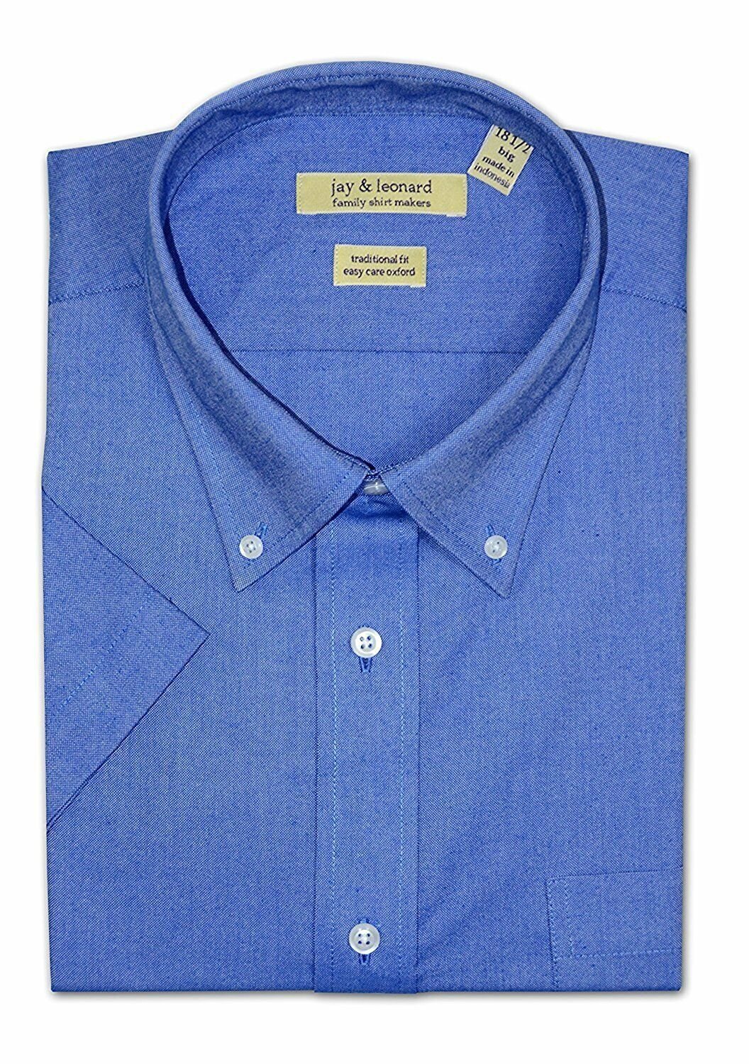 Modena Men’s Oxford Button Down Short Sleeve Dress Shirt (Including Big & Tall) - CLEARANCE, FINAL SALE!