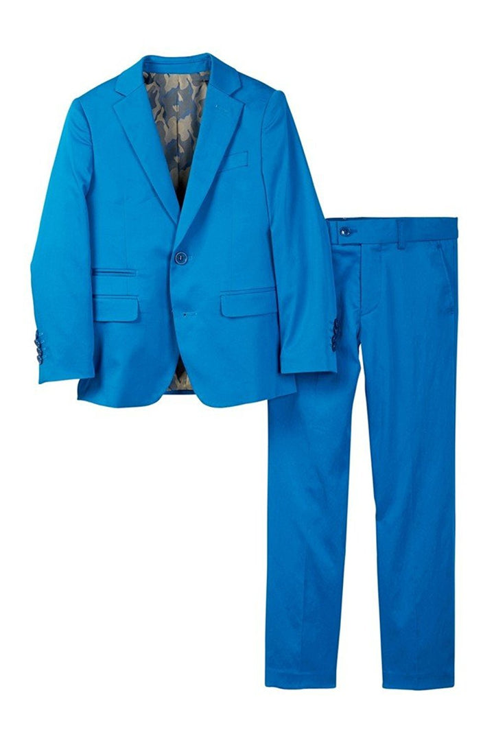 Isaac Mizrahi Boy's 2-20 Slim Fit 2-Piece Cotton Stretch Suit - CLEARANCE - FINAL SALE