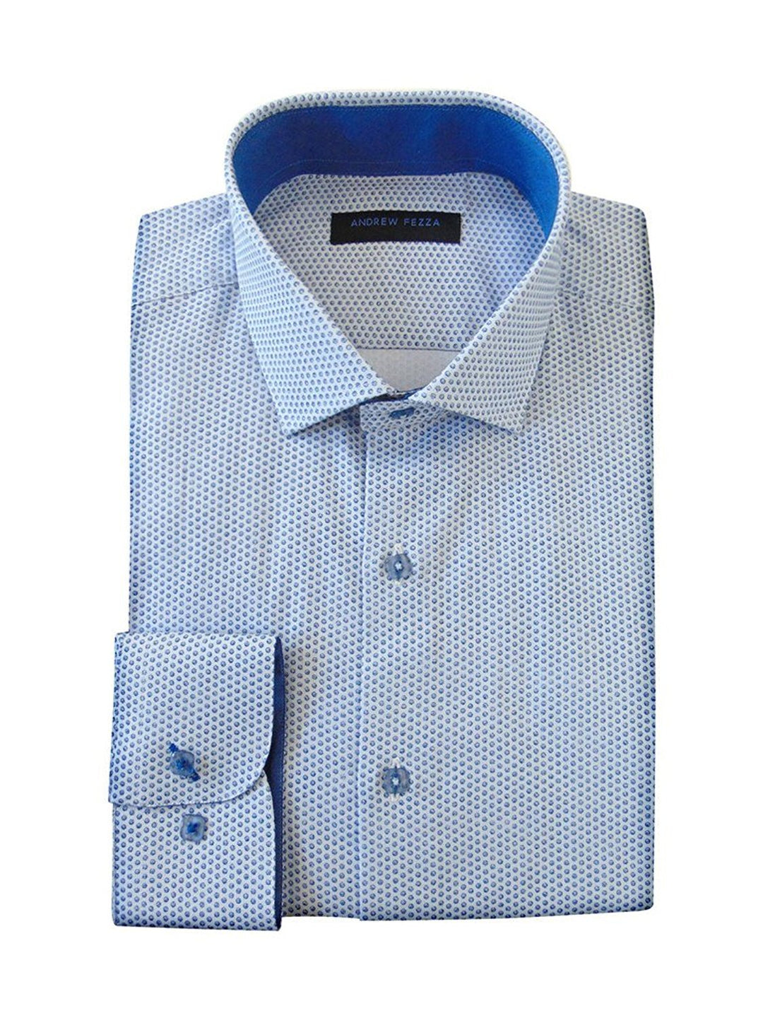 Andrew Fezza Men's Slim Fit Dress Shirt -Available in Many Paterns and Colors