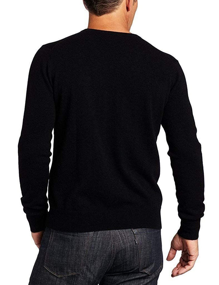 F/X Fusion Men's Pullover Solid V-Neck Cotton Blend Sweater - Colors