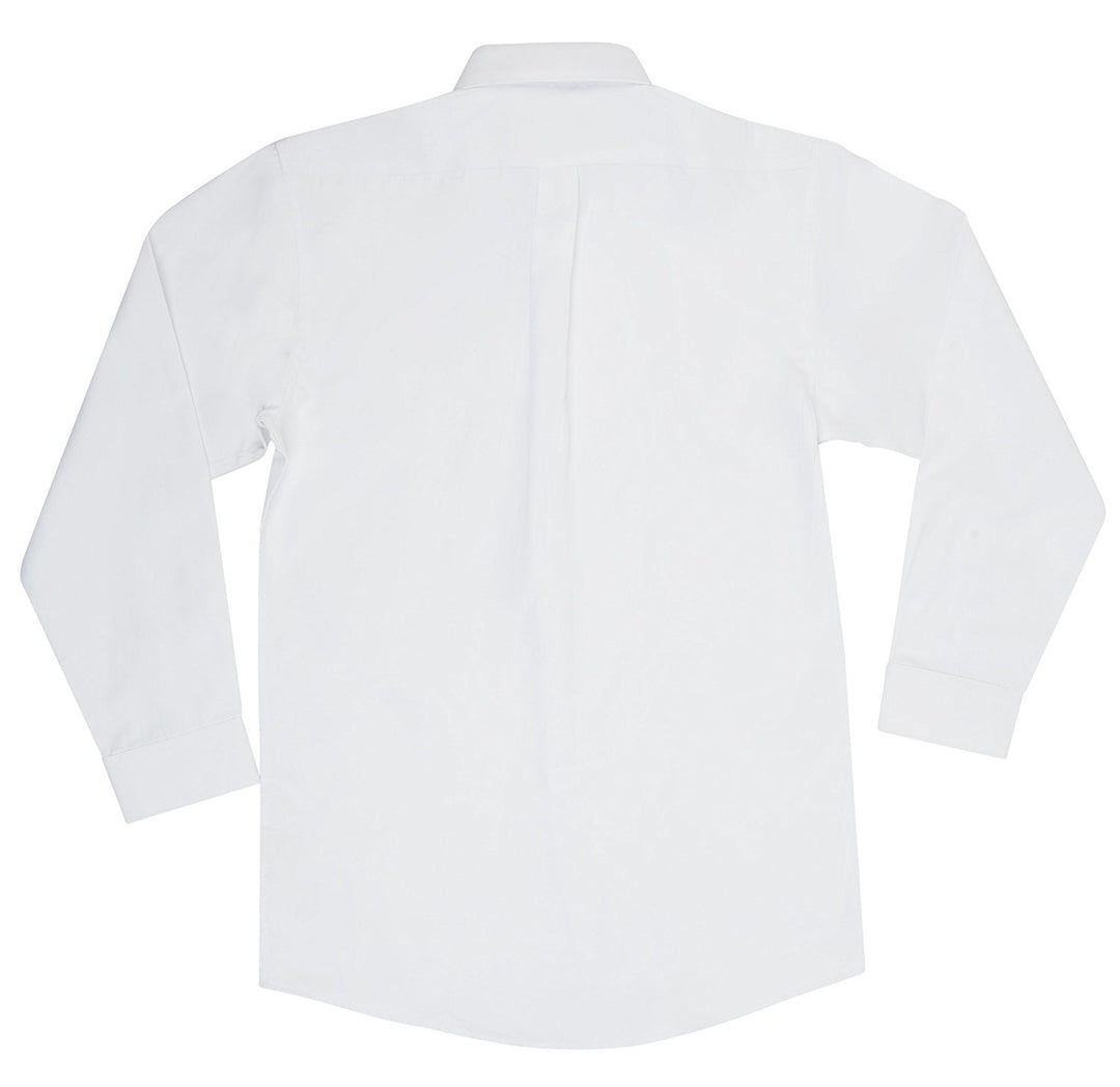 Paul Bernado Boy's Long Sleeve Pique Design Dress Shirt - Regular & Husky - CLEARANCE - FINAL SALE