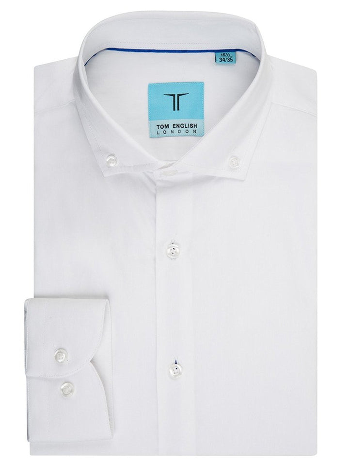 Tom EngliTom English Men's Slim Fit Button-Down Comfort Flex Collar Dress Shirt - sh Men's Slim Fit Button-Down Comfort Flex Collar Dress Shirt - CLEARANCE, FINAL SALE!