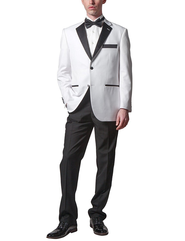 Men's Classic & Slim Fit Two-Piece Notch Lapel Formal Tuxedo Suit - Available in Many Sizes & Colors