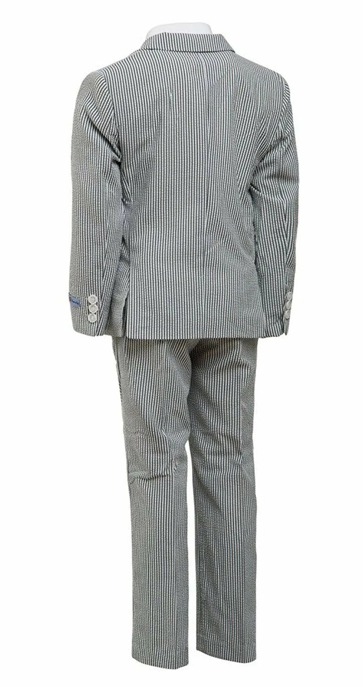 ART HOFFMAN BOY'S REGULAR FIT 3-PIECE STRIPED LINEN SUIT SET - CLEARANCE, FINAL SALE!