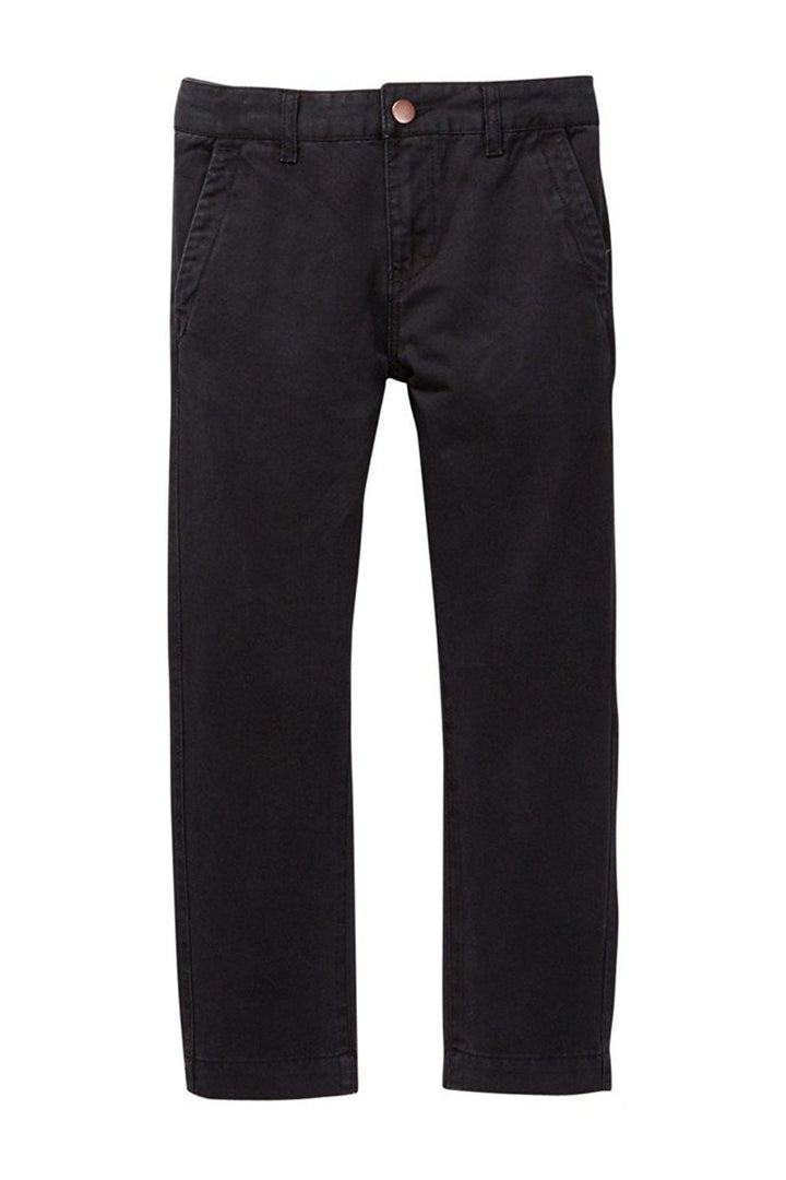 Isaac Mizrahi Boy's Slim Fit Flat Front Adjustable Waist Cotton Pant - CLEARANCE
