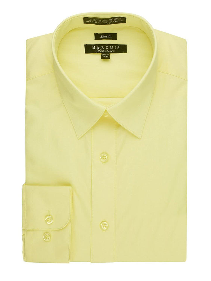 Marquis Men's Basic Slim Fit Dress Shirt