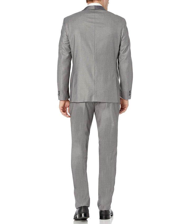 Adam Baker Men's Regular Fit Two-Piece Shawl Lapel Tuxedo Suit