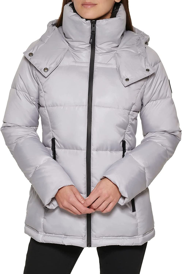 Kenneth Cole Women's Horizontal Zip Puffer