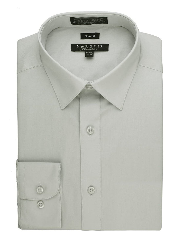 Marquis Men's Basic Slim Fit Dress Shirt