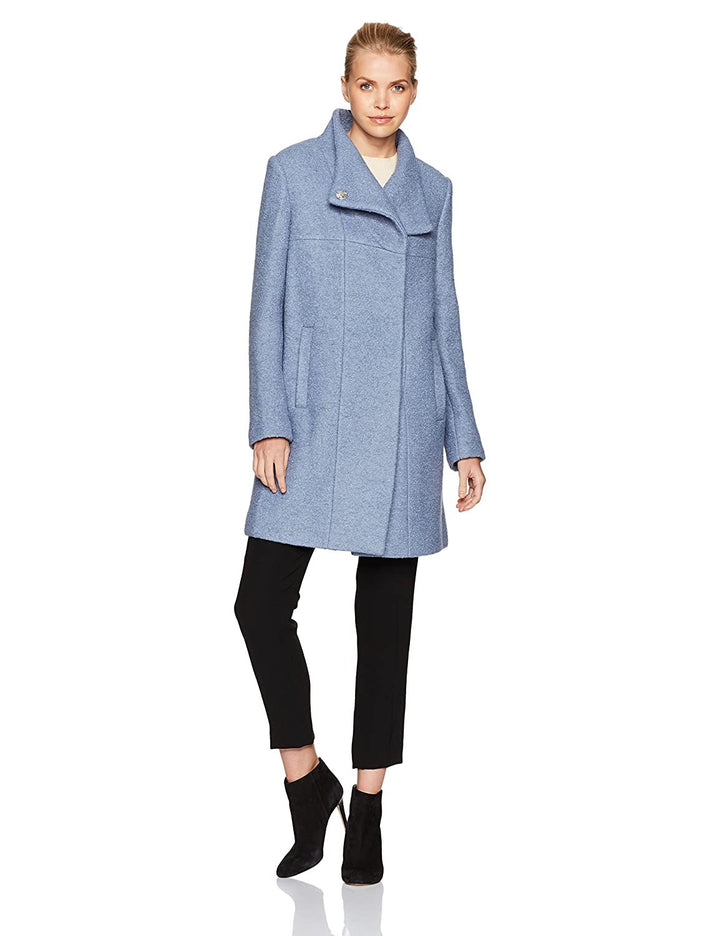 Kenneth Cole New York Women's Pressed Wool-Blend Boucle Coat