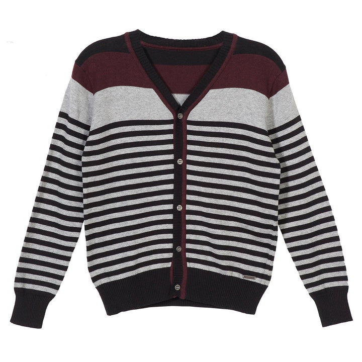 Boy’s V-Neck Pullover & Button-up Cotton Knit Sweaters Fashion Designed Cardigan Collection
