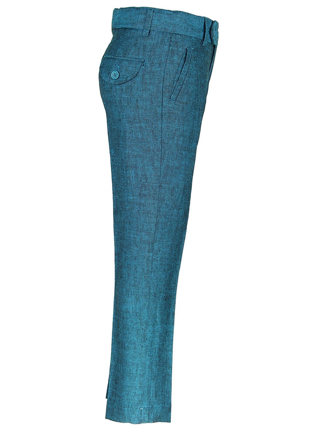 Isaac Mizrahi Boy's 2-20 Slim Fit Flat Front Solid Linen Pants - CLEARANCE - FINAL SALE
