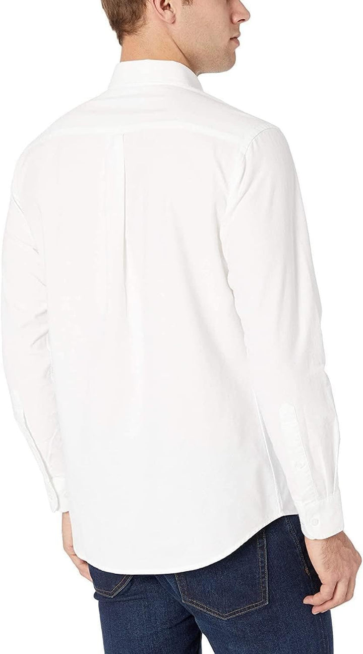 Marquis Men’s Regular Fit Long Sleeve Button Down Oxford 100% Cotton Dress Shirt