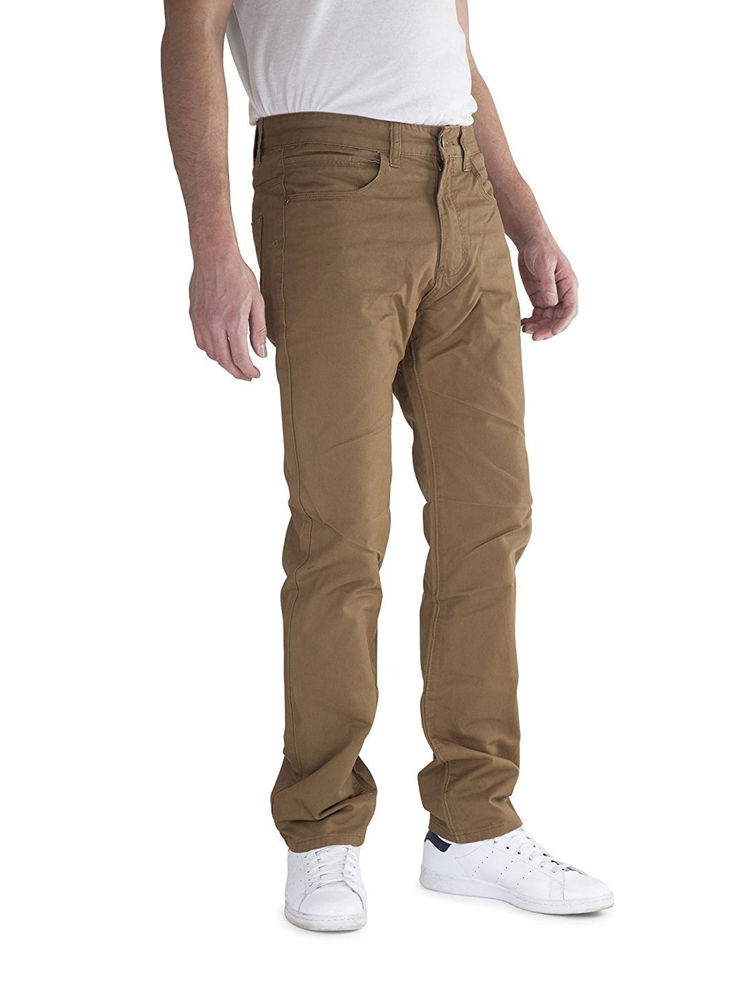400 UOMO Men's Easy Khaki Slim-Straight Flat Front Casual Twill Pant- Available in Many Colors - CLEARANCE - FINAL SALE