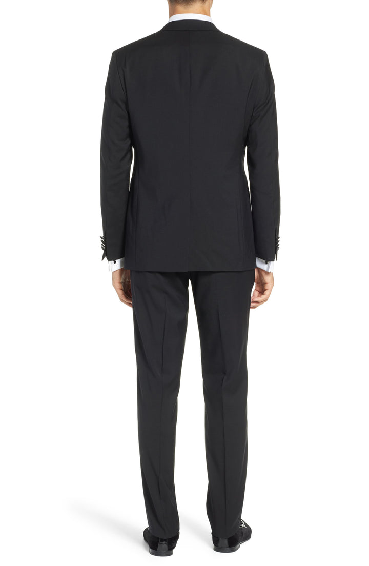 Adam Baker Men's Slim Fit Two-Piece Notch Lapel Tuxedo Suit