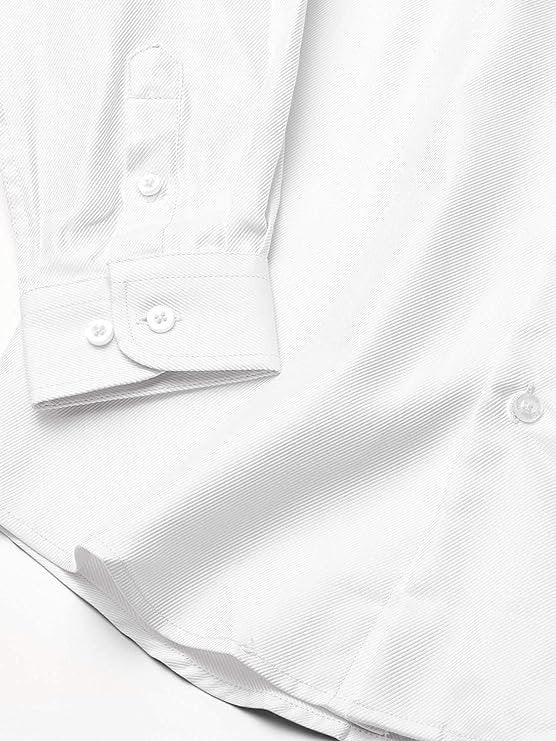 Isaac Mizrahi Boys 2-20 100% Cotton French Cuff Twill Dress Shirt (Cufflink Included)