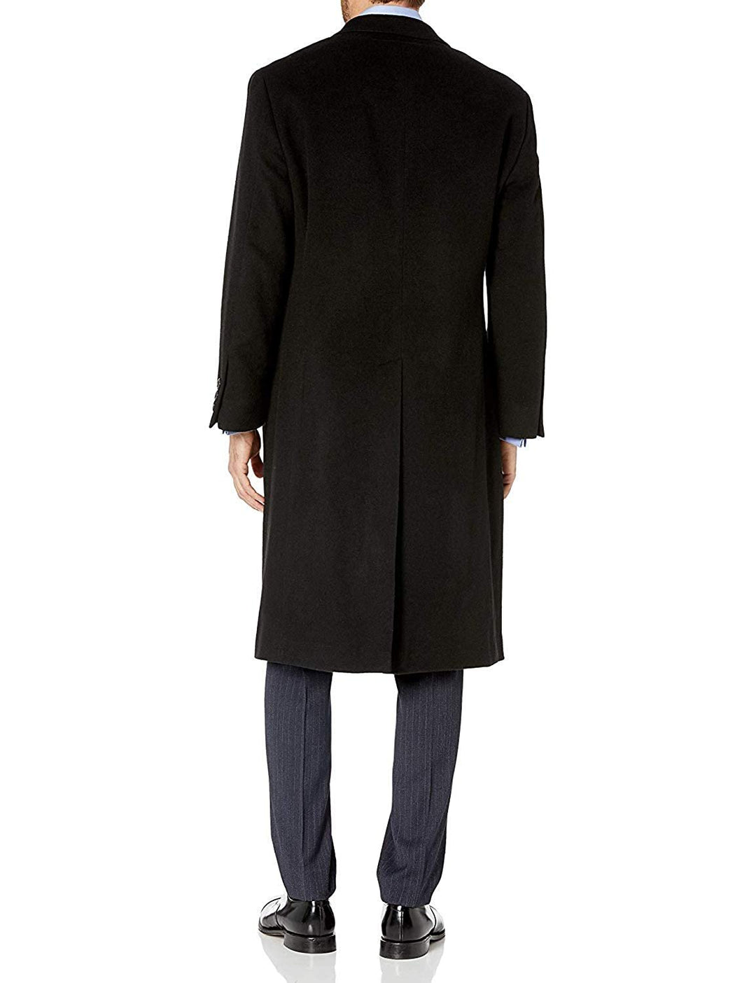 Hart Schaffner Marx Men's Single Breasted Overcoat Luxury Wool Full Length Insulated Topcoat