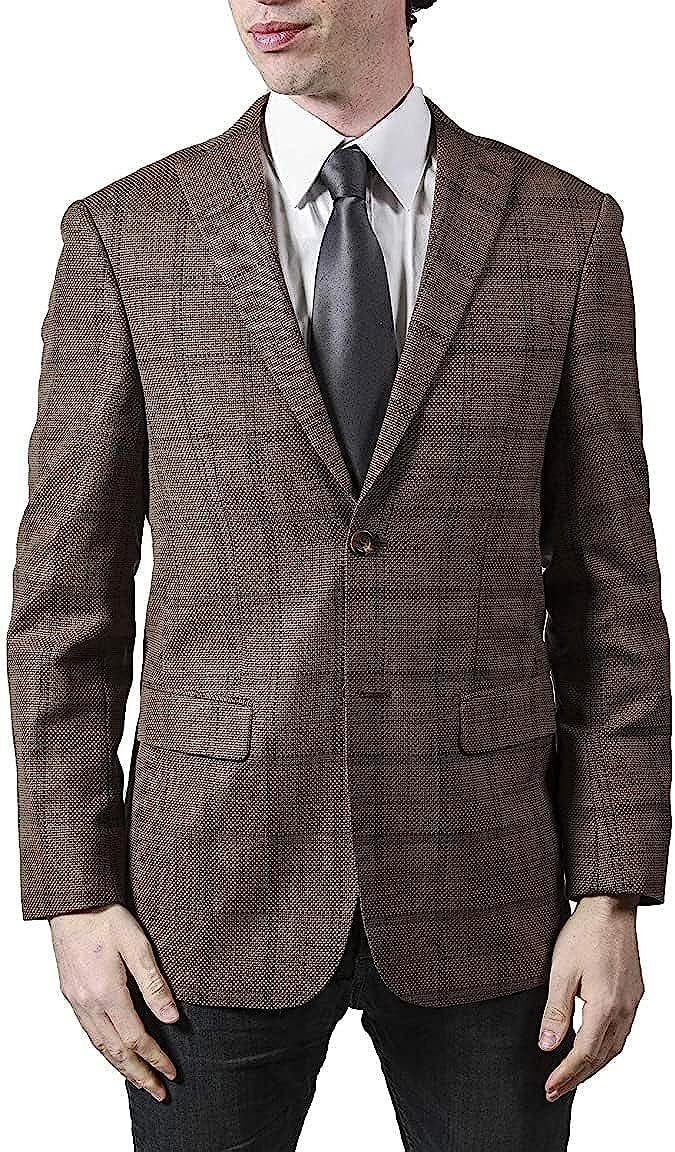 Adam Baker Men's Single Breasted Classic Fit 100% Luxury Lamb's Wool Blazer/Sport Coat - CLEARANCE - FINAL SALE