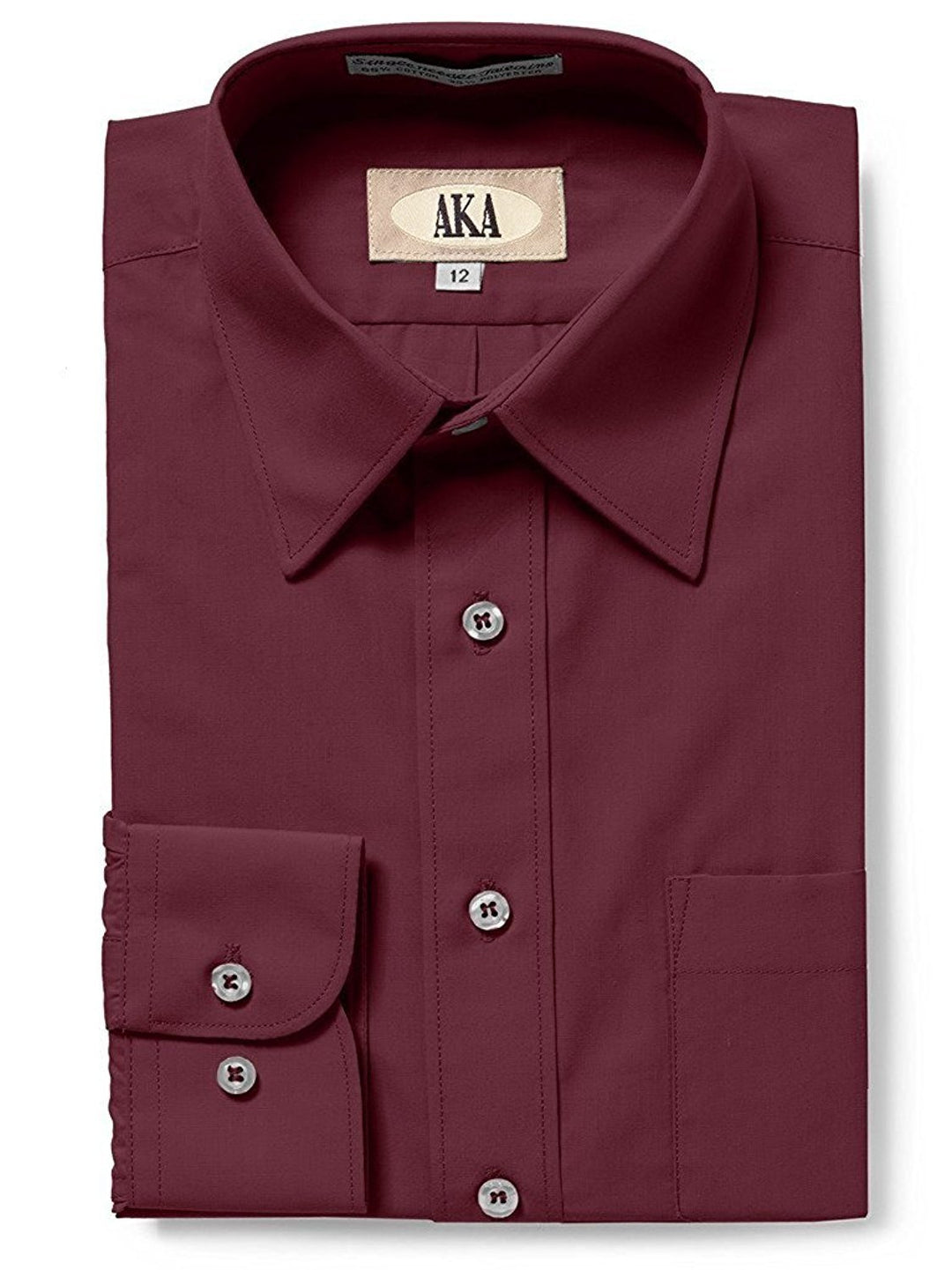 AKA Boy's 2-20 Regualr Fit Long Sleeve Solid Dress Shirt - Colors - CLEARANCE, FINAL SALE!
