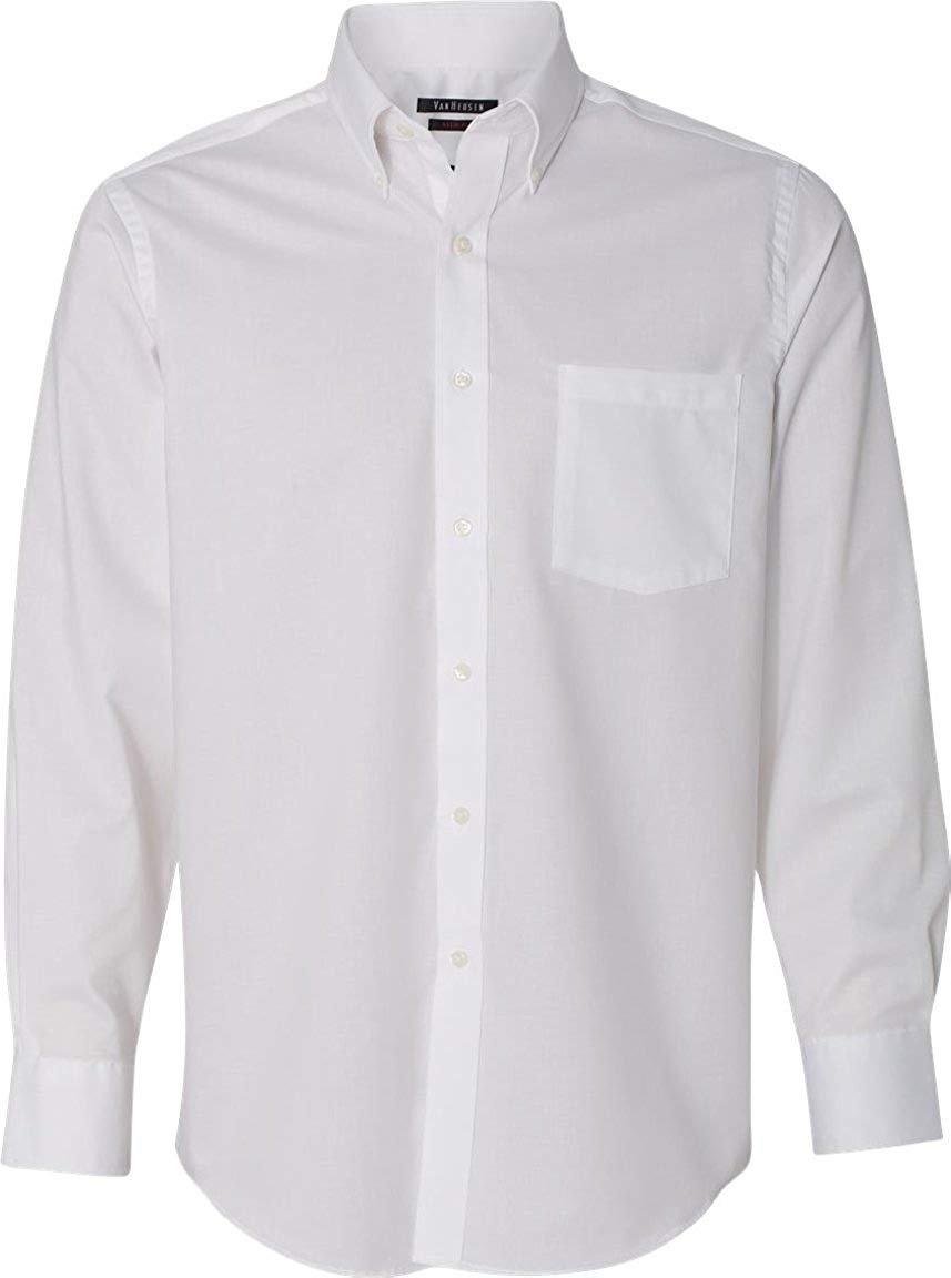 Van Heusen Mens Long Sleeve Slim Fit Twill Shirt. 13V0384 XX-Large White - CLEARANCE, FINAL SALE!