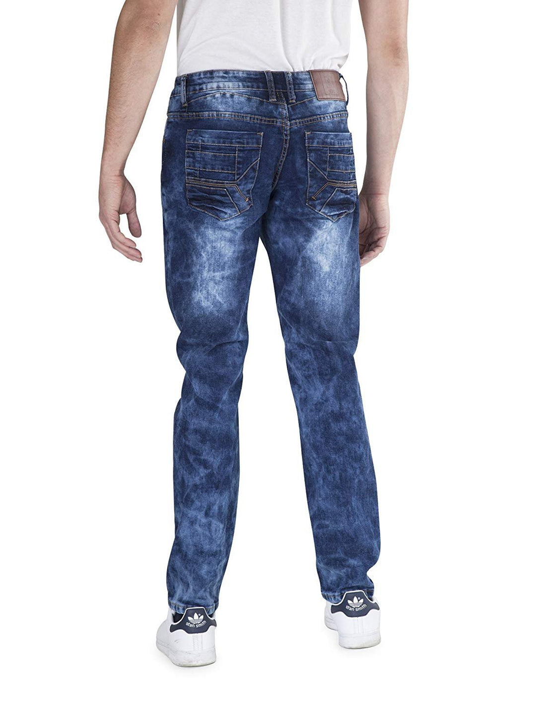 400 UOMO Men's Slim Fit Stretch Straight Leg Denim Jeans - Available in Many Colors