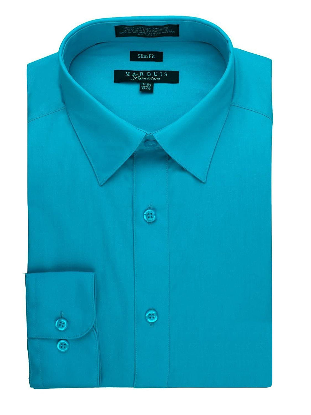 Marquis Men's Basic Slim Fit Dress Shirt