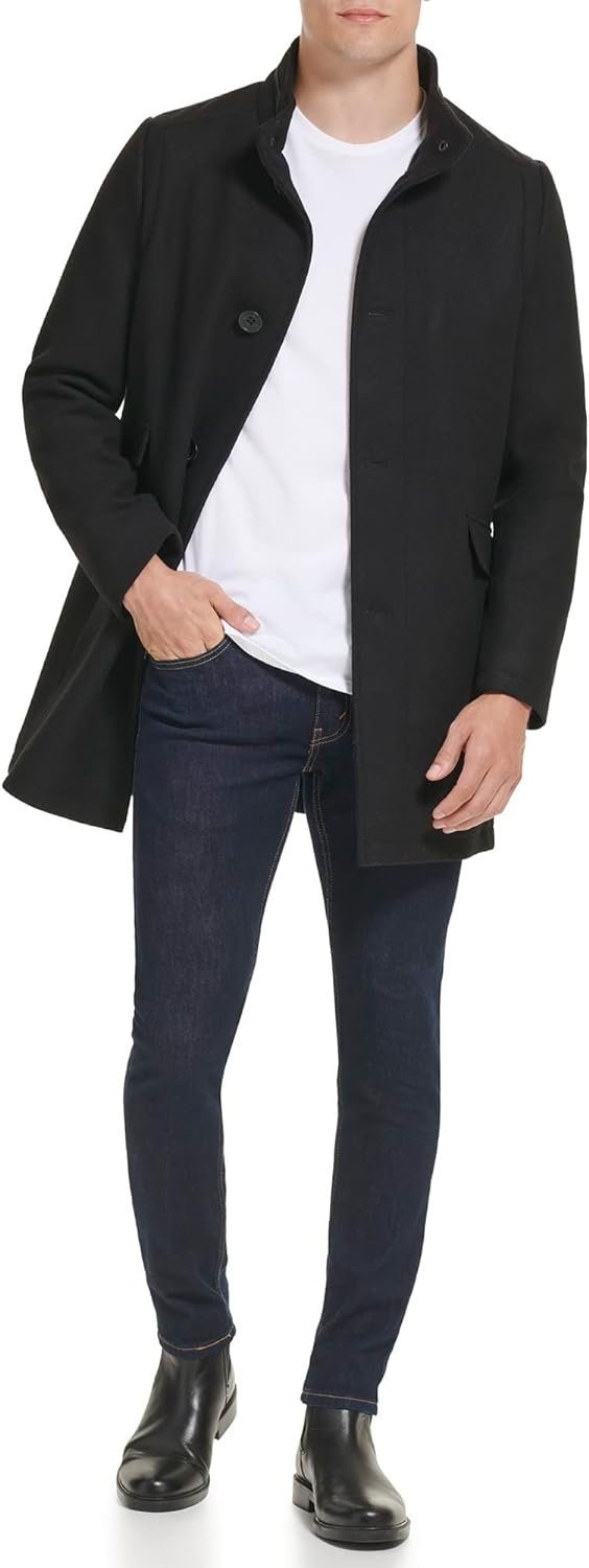 Kenneth Cole Men's Water Resistant Wool Jacket